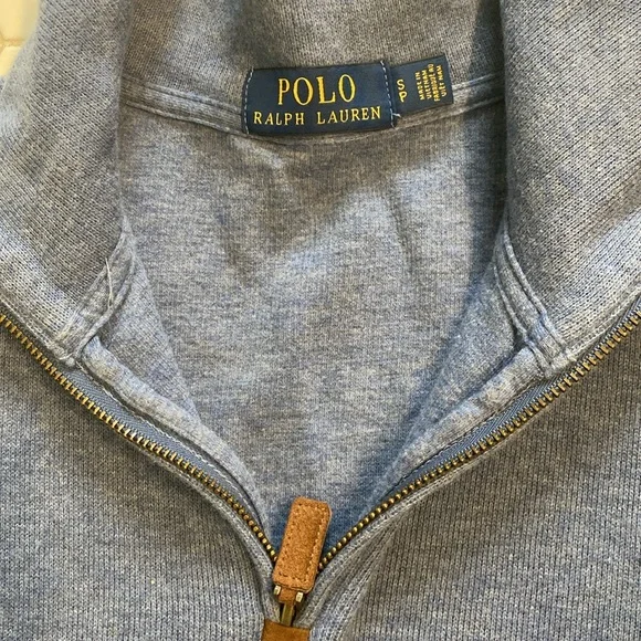 Polo Ralph Lauren 1/4 zip sweatshirt sweater pullover 100% cotton - Picture 2 of 6